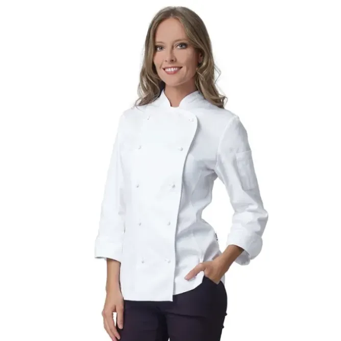 Giacca da Lavoro Chef Amabel da Donna 100% Cotone Siggi - 28GA0194/00-9000