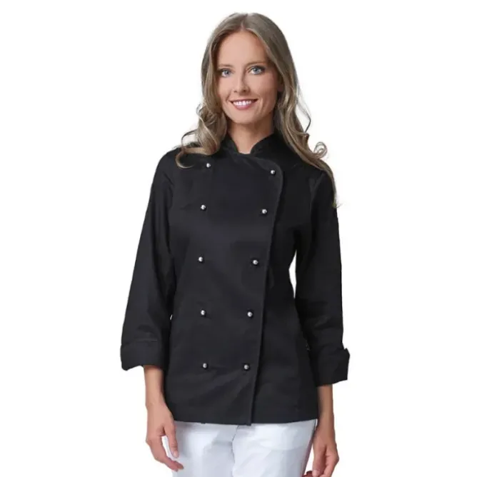Giacca da Lavoro Chef Amabel da Donna 100% Cotone Siggi - 28GA0194/00-9000