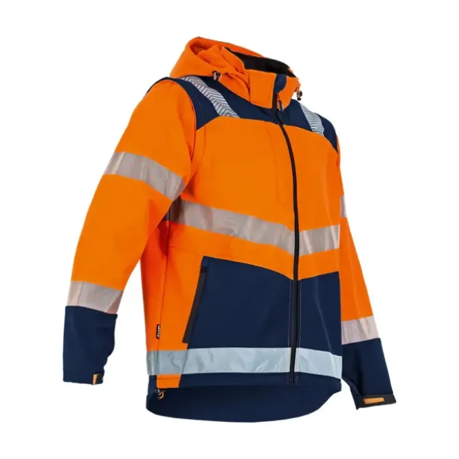 Giacca da Lavoro LMA Cible 2266 Alta Visibilità Multitasche Impermeabile Softshell
