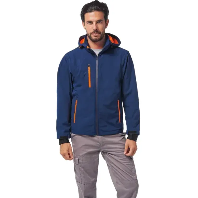 Giacca da lavoro Multitasche Cappuccio staccabile Soft-Shell Logica NORDIC1-L