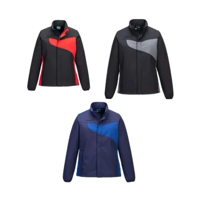 Giacca da Lavoro Softshell Antivento Impermeabile Multitasche Metalfree da Donna Portwest PW278