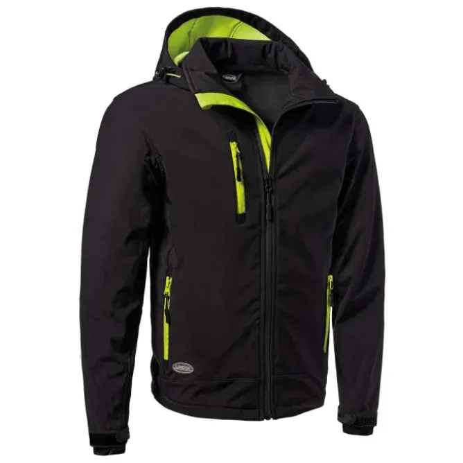 Giacca da lavoro Soft-Shell con cappuccio staccabili Multitasche Logica SLALOMCAP3-L