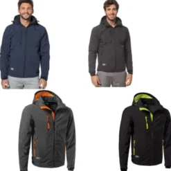 Giacca da lavoro Soft-Shell con cappuccio staccabili Multitasche Logica SLALOMCAP3-L