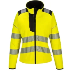 Giacca da Lavoro Softshell Elasticizzata Alta Visibilità Portwest da Donna PW381