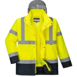 Giacca da Lavoro Traffic Bicolore 4 in 1 ad Alta Visibilità Portwest S471