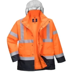 Giacca da Lavoro Traffic Bicolore 4 in 1 ad Alta Visibilità Portwest S471