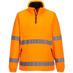 Giacca in Pile da Lavoro Alta Visibilità Mezza Zip Portwest F302