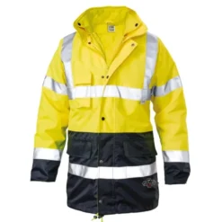 Giaccone Parka Bicolore con Corpetto ad Alta Visibilità Siggi