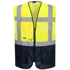 Gilet da Lavoro Alta Visibilità Multitasche Varsavia Executive Portwest C476