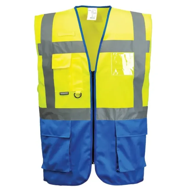Gilet da Lavoro Alta Visibilità Multitasche Varsavia Executive Portwest C476