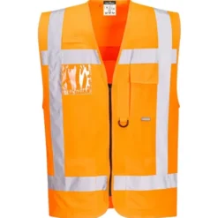 Gilet da Lavoro Alta Visibilità Multitasche Zip Intera Portwest R476
