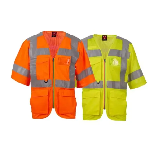 Gilet da lavoro Alta Visibilità Multitasche Manica Corta Payper EXO MESH AY 7624