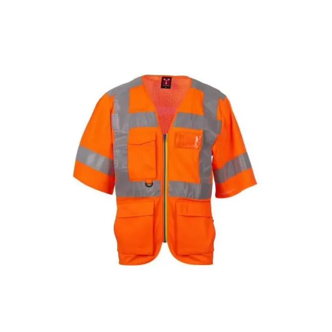 Gilet da lavoro Alta Visibilità Multitasche Manica Corta Payper EXO MESH AY 7624