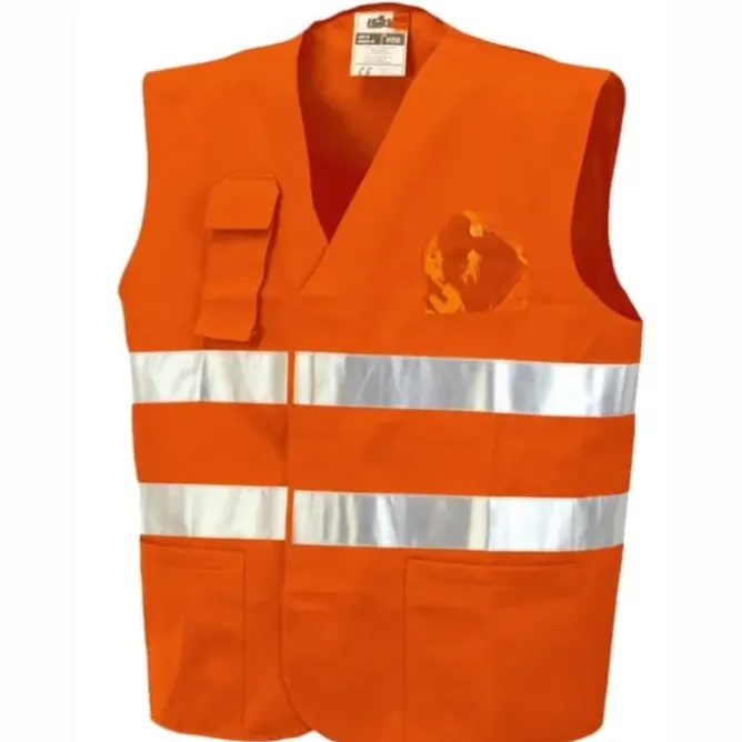 Gilet da Lavoro con Tasche Alta Visibilità ISSA LINE - 01250