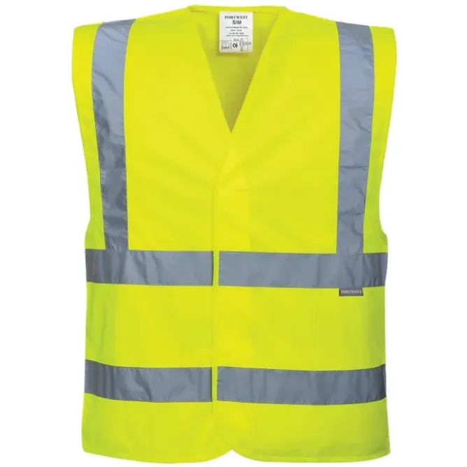 Gilet da Lavoro due bande orizzontali e verticali Portwest C470