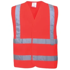 Gilet da Lavoro due bande orizzontali e verticali Portwest C470