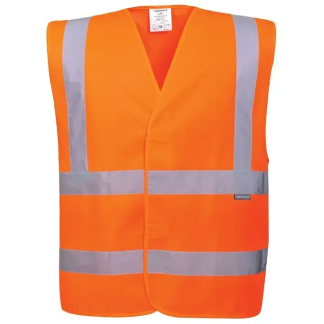 Gilet da Lavoro due bande orizzontali e verticali Portwest C470