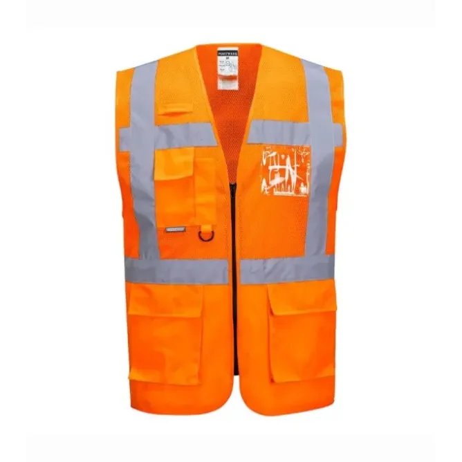 Gilet da Lavoro Executive Madrid Mesh Alta Visibilita Portwest C496