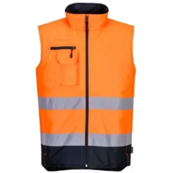 Gilet da Lavoro Imbottito Bicolore Alta Visibilità Portwest S267