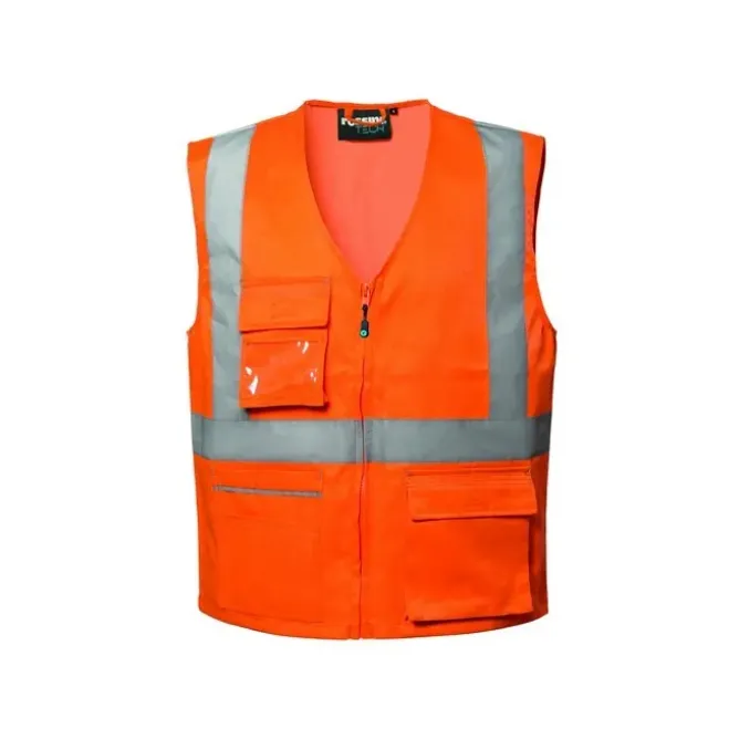 Gilet da Lavoro Multitasche Alta Visibilità Rossini Ken Hi-Vis HH229