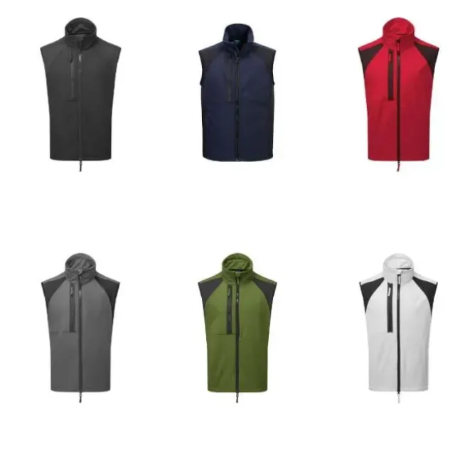 Gilet da Lavoro Multitasche Softshell Antivento Impermeabile Portwest CD876