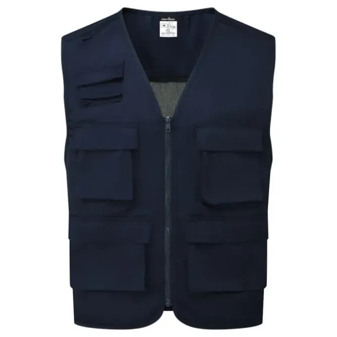 Gilet da Lavoro Multitasche Zip Intera Portwest C704