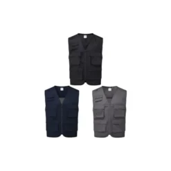 Gilet da Lavoro Multitasche Zip Intera Portwest C704