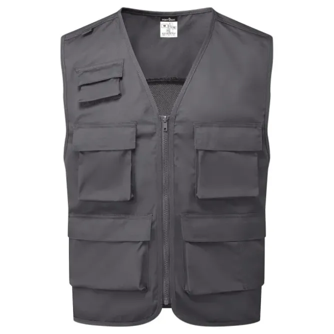 Gilet da Lavoro Multitasche Zip Intera Portwest C704