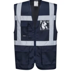 Gilet da Lavoro Portwest Alta Visibilità Iona Executive Multitasche F476