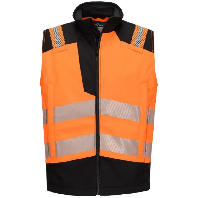 Gilet da Lavoro Portwest Alta Visibilità FR719 Softshell Impermeabile Ignifugo