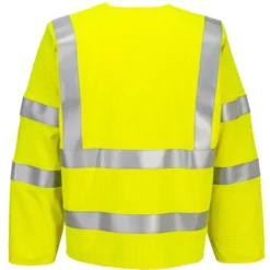 Gilet da Lavoro Portwest Alta Visibilità FR616 Con Zip Manica lunga Antistatico