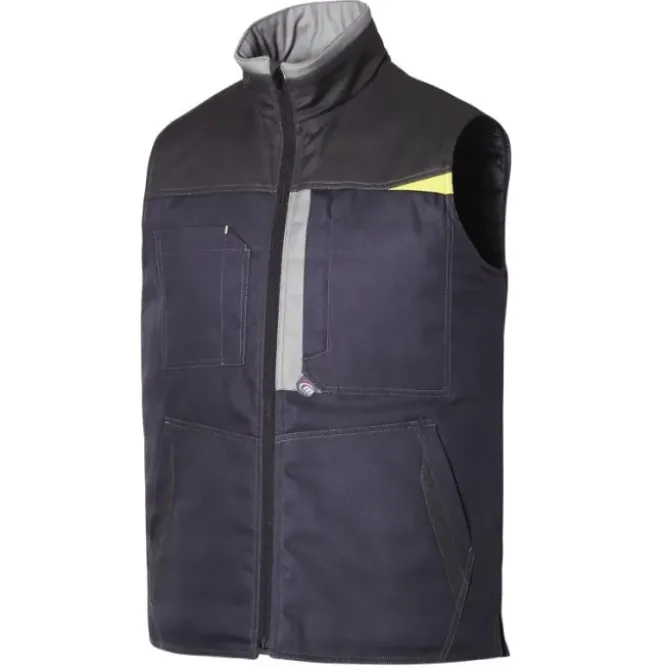 Gilet da Lavoro Trapuntato Multitasche Metal Free Lemon Shake Molinel 0822.2667.159