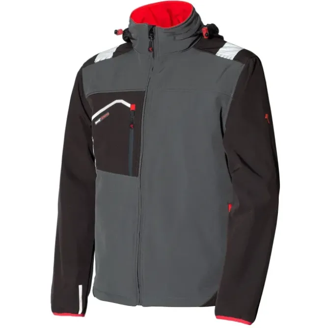 Giubbino da Lavoro Stretch Multitasche Softshell Issa Line Posh 04527B