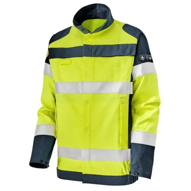 Giubbotto da Lavoro Multirischio Alta Visibilità Multitasche Molinel Roady Safeline SAFEBN88ASO/NA