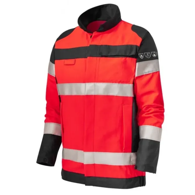 Giubbotto da Lavoro Multirischio Alta Visibilità Multitasche Molinel Roady Safeline SAFEBN88ASO/NA