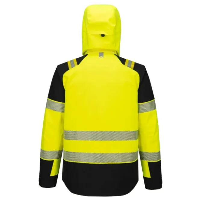 Giubbotto da Lavoro Portwest Alta Visibilità T166 PW3 Hi-Vis Multitasche Impermeabile Stretch