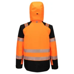 Giubbotto da Lavoro Portwest Alta Visibilità T166 PW3 Hi-Vis Multitasche Impermeabile Stretch