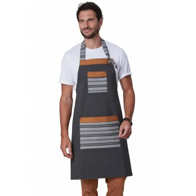 Grembiule con Pettorina da Lavoro Unisex Stretch Horeca Siggi Slash 28PZ0520/00