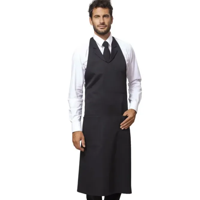 Grembiule con pettorina Diego Horeca Siggi lungo con taschino - 28PZ0397/00-0792
