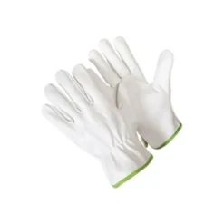 Guanti da lavoro in Pelle Fiore Bovino bianco orlato 005/B