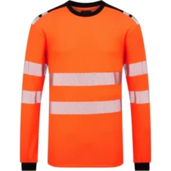 Maglia da Lavoro Portwest FR736 Alta Visibilità Manica Lunga Ignifuga