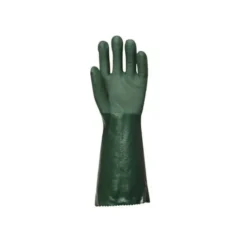 10 Paia - Guanti Da Lavoro Coverguard In PVC Eurochem MO3740 Rischio Chimico