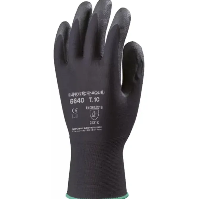 10 Paia - Guanti Da Lavoro Coverguard In PVC Eurolite MO6640 Rischi Meccanici