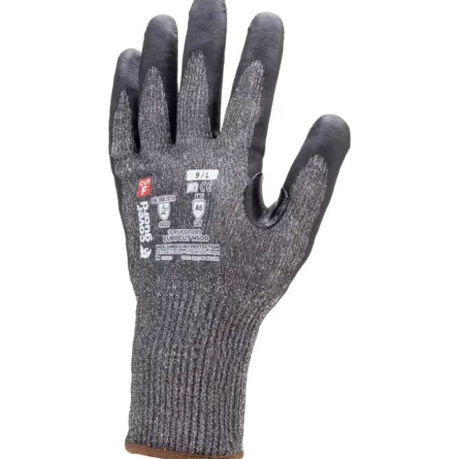 5 Paia - Guanti Da Lavoro Coverguard In Nitrile Eurocut 1CRUF0 Antitaglio