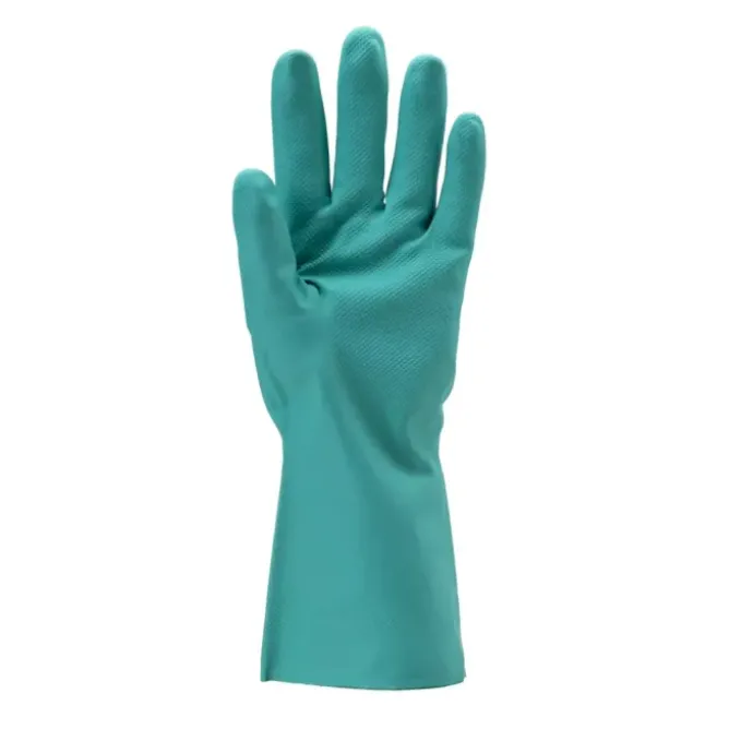10 Paia - Guanti Da Lavoro Coverguard In Nitrile Eurochem MO5530 Rischio Chimico