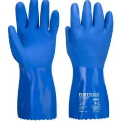 12 Paia - Guanti da Lavoro di Protezione in PVC Ultramarine - A881 Portwest