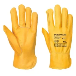 12 Paia - Guanti da Lavoro Driver Foderato - A271 Portwest