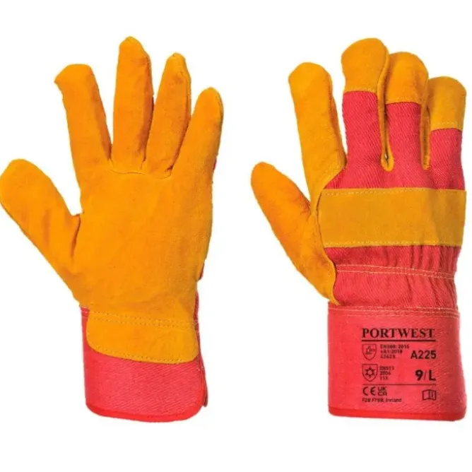 12 Paia - Guanti da Lavoro Rigger foderato Pile - A225 Portwest