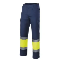 Pantalone bicolore da Lavoro Alta Visibilità Multitasche Velilla 303003