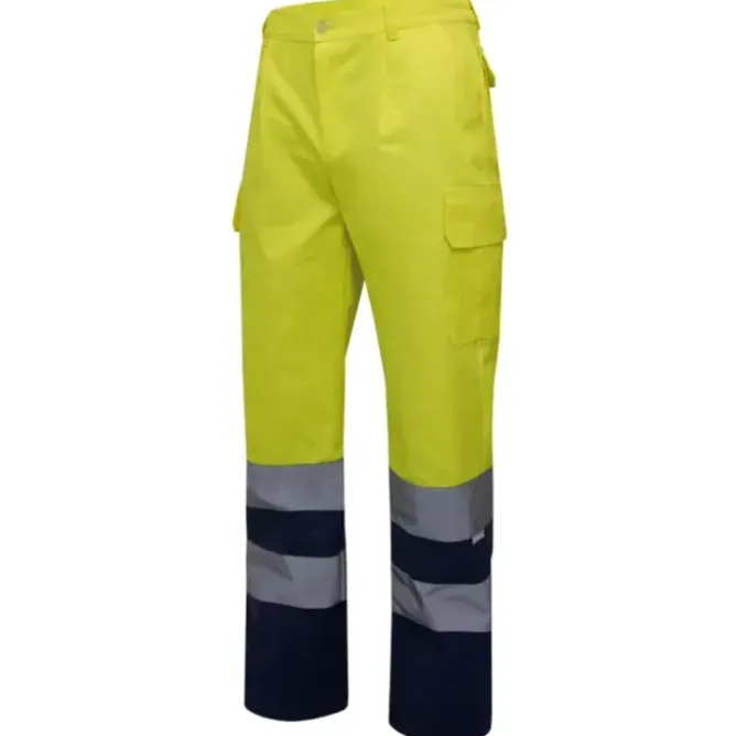 Pantalone bicolore da Lavoro Alta Visibilità Multitasche Velilla 303001